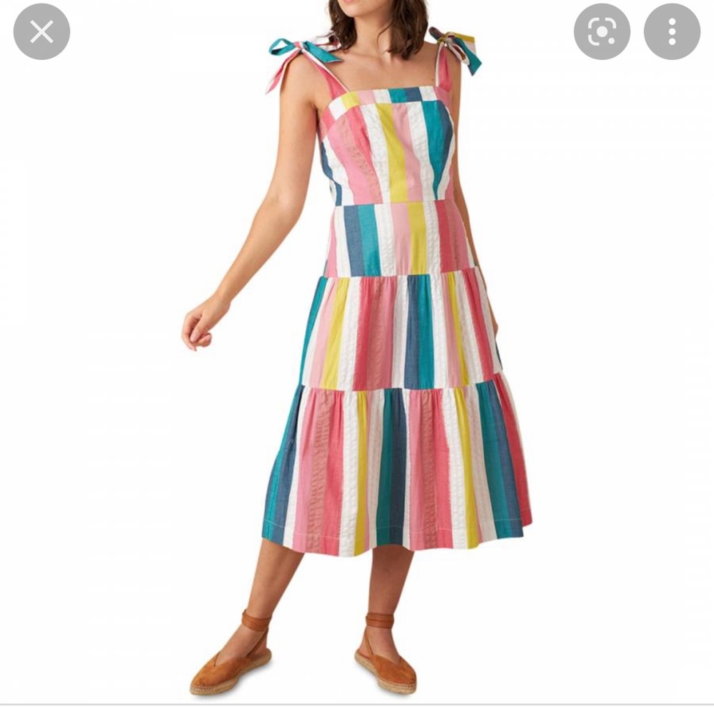 NWT Emily and Fin Iona Rainbow Stripe Dress